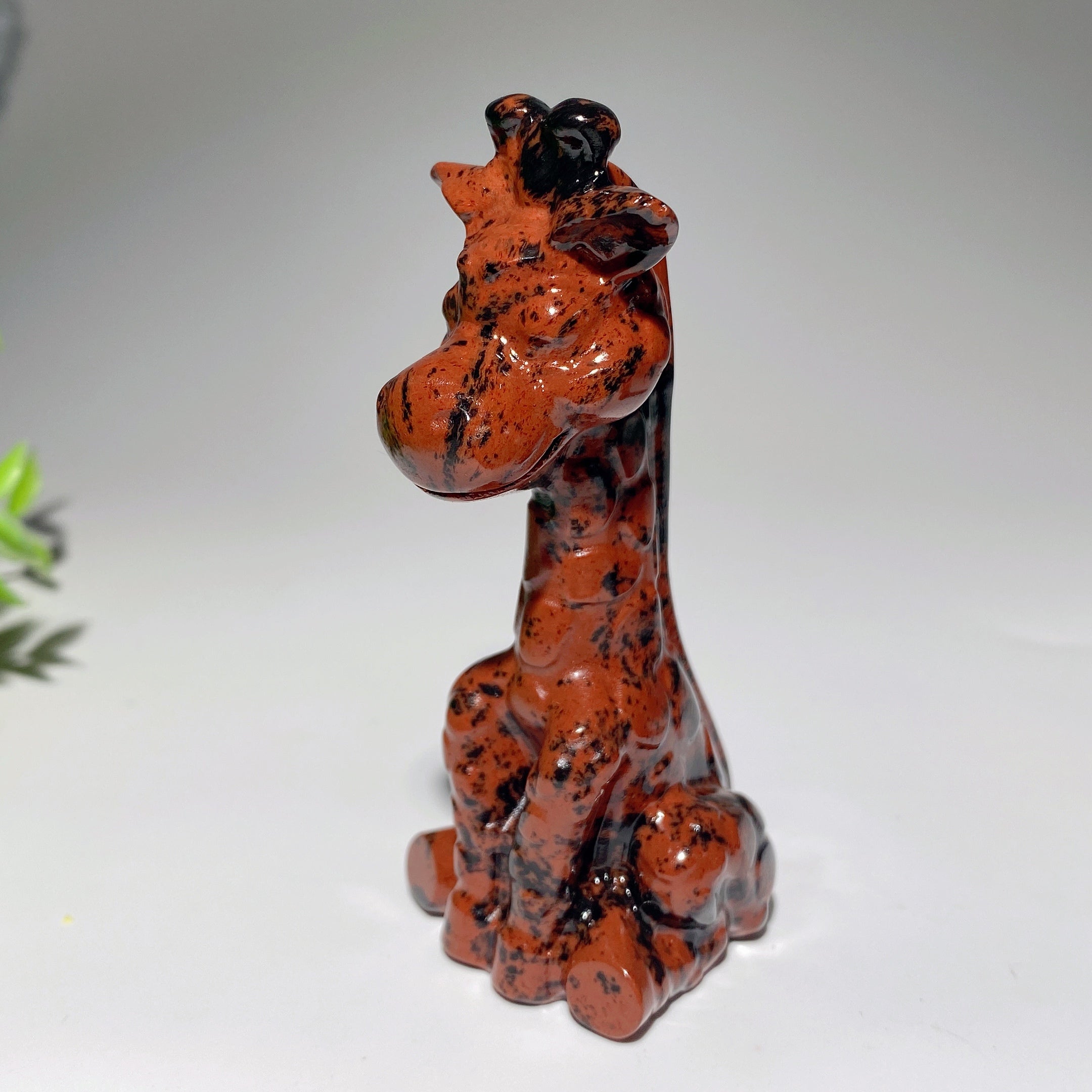 3.4 Inch Mixed Crystal Giraffe Figurines for Spiritual Healing