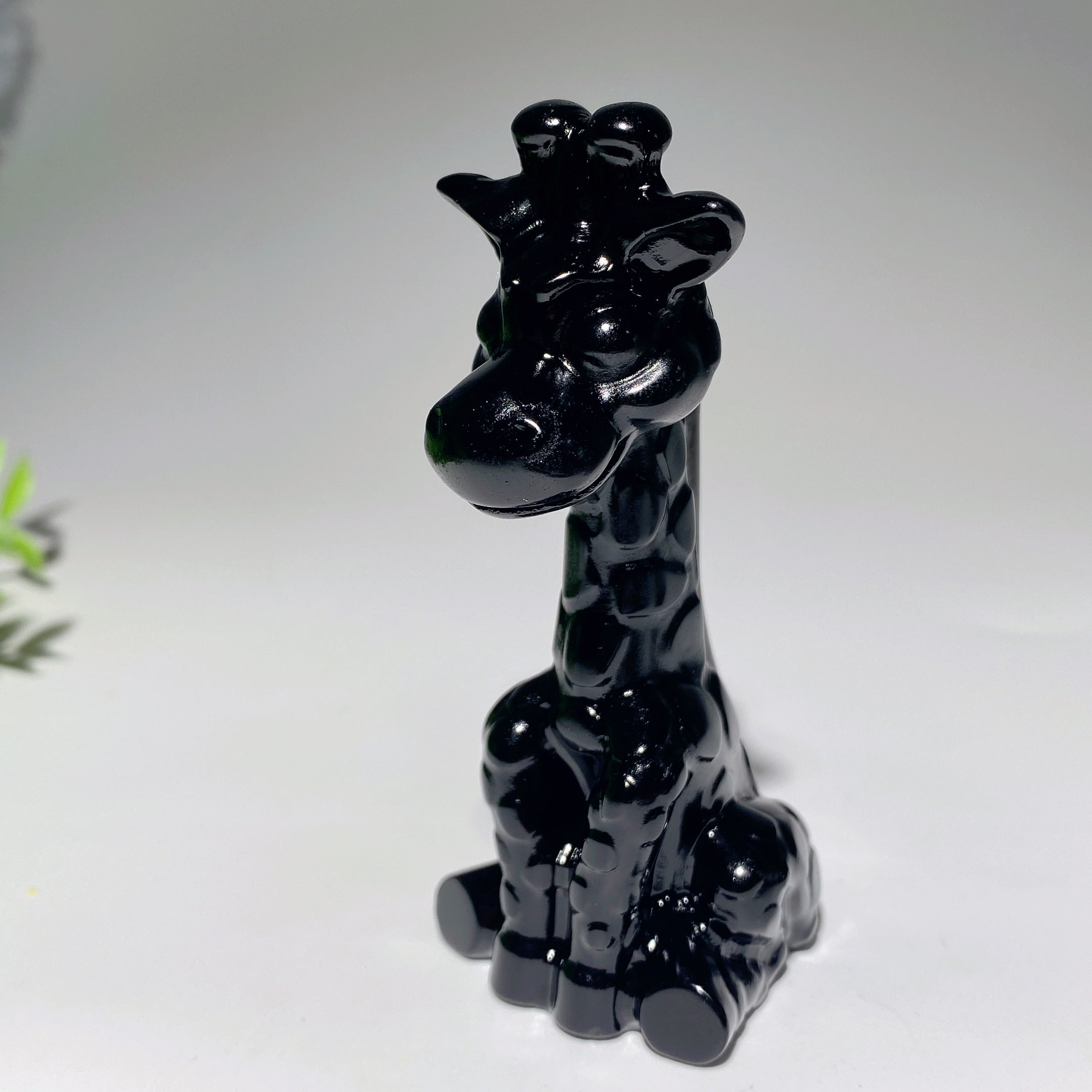 3.4 Inch Mixed Crystal Giraffe Figurines for Spiritual Healing