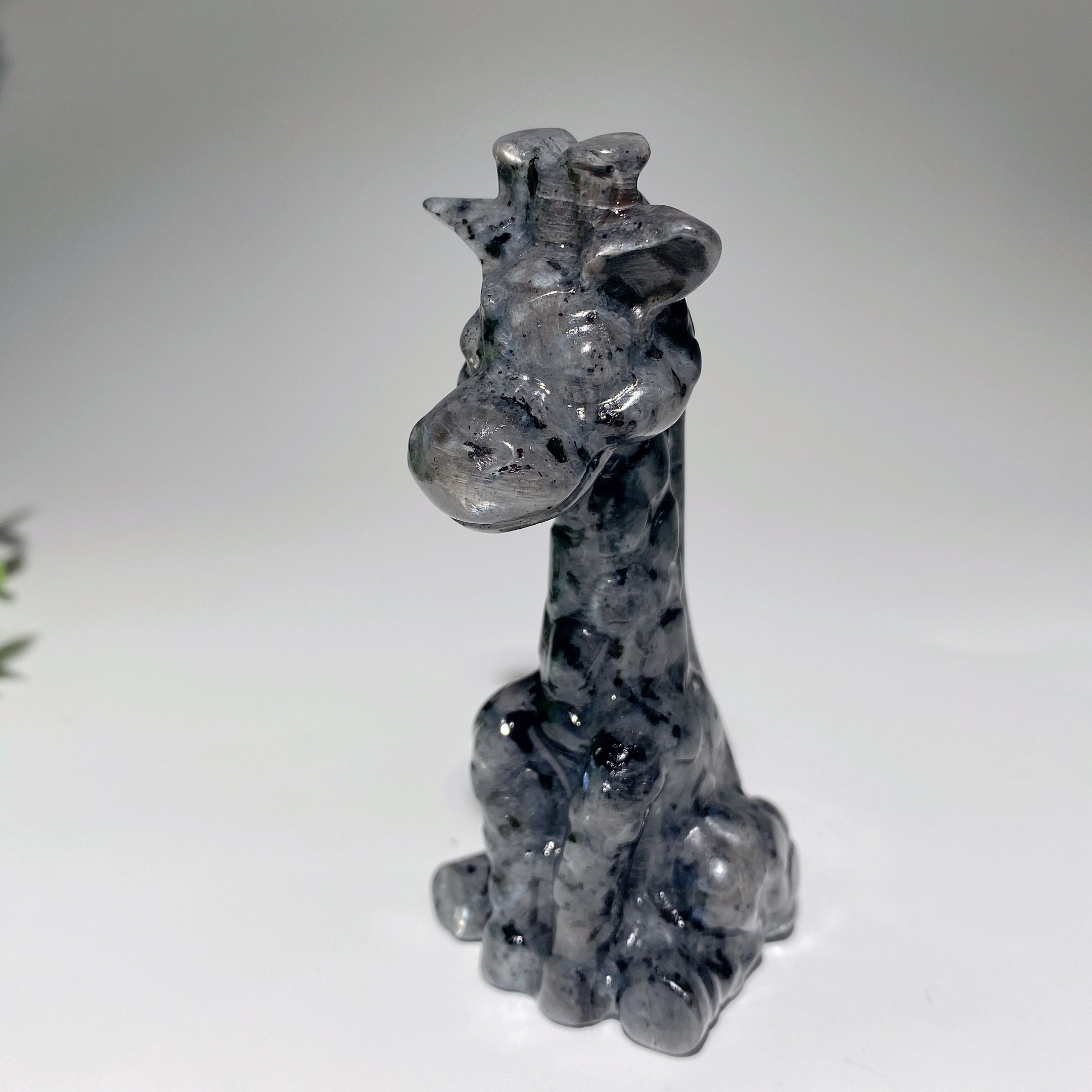 3.4 Inch Mixed Crystal Giraffe Figurines for Spiritual Healing
