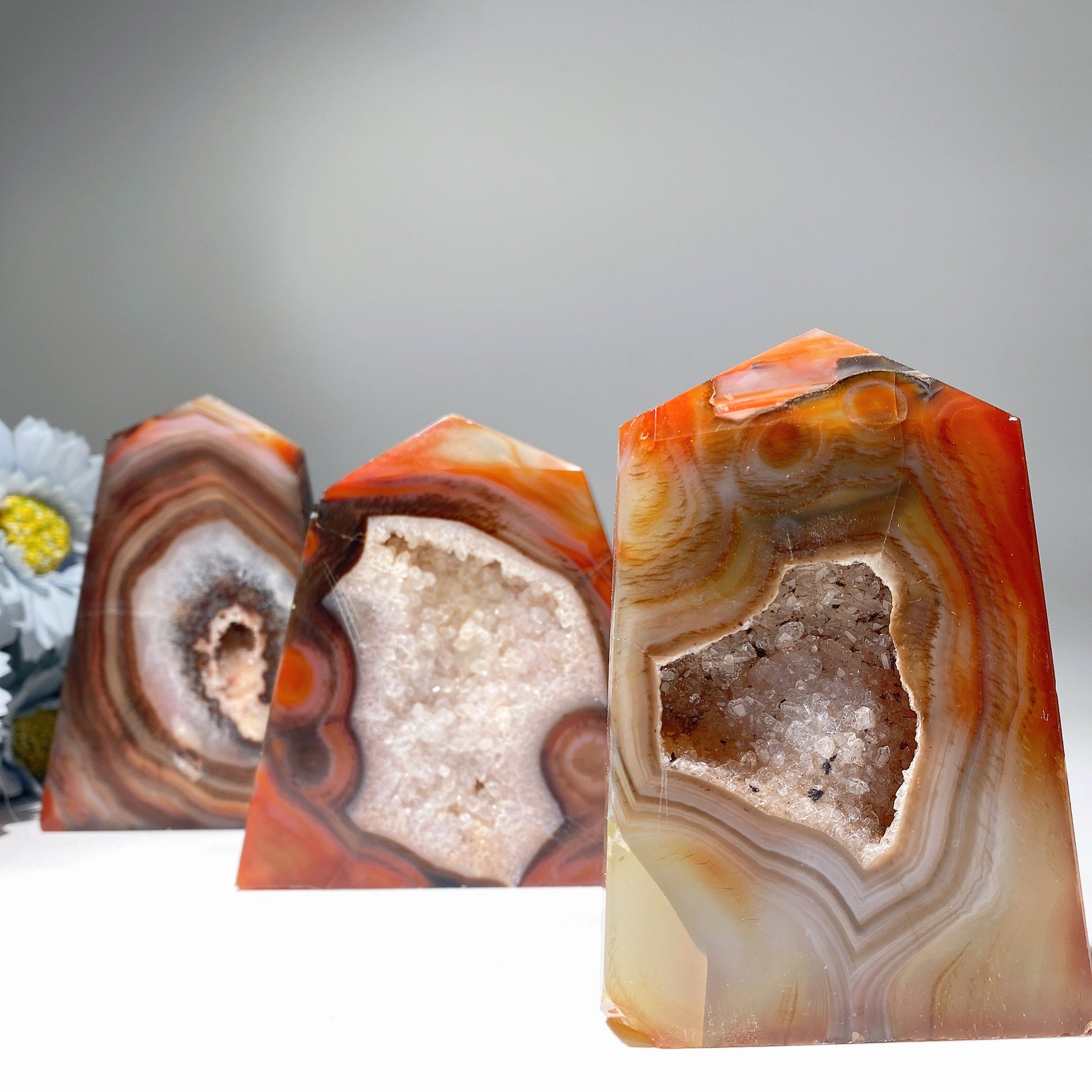 3.5-4.0 inch Druzy Agate Crystal Healing Free Form