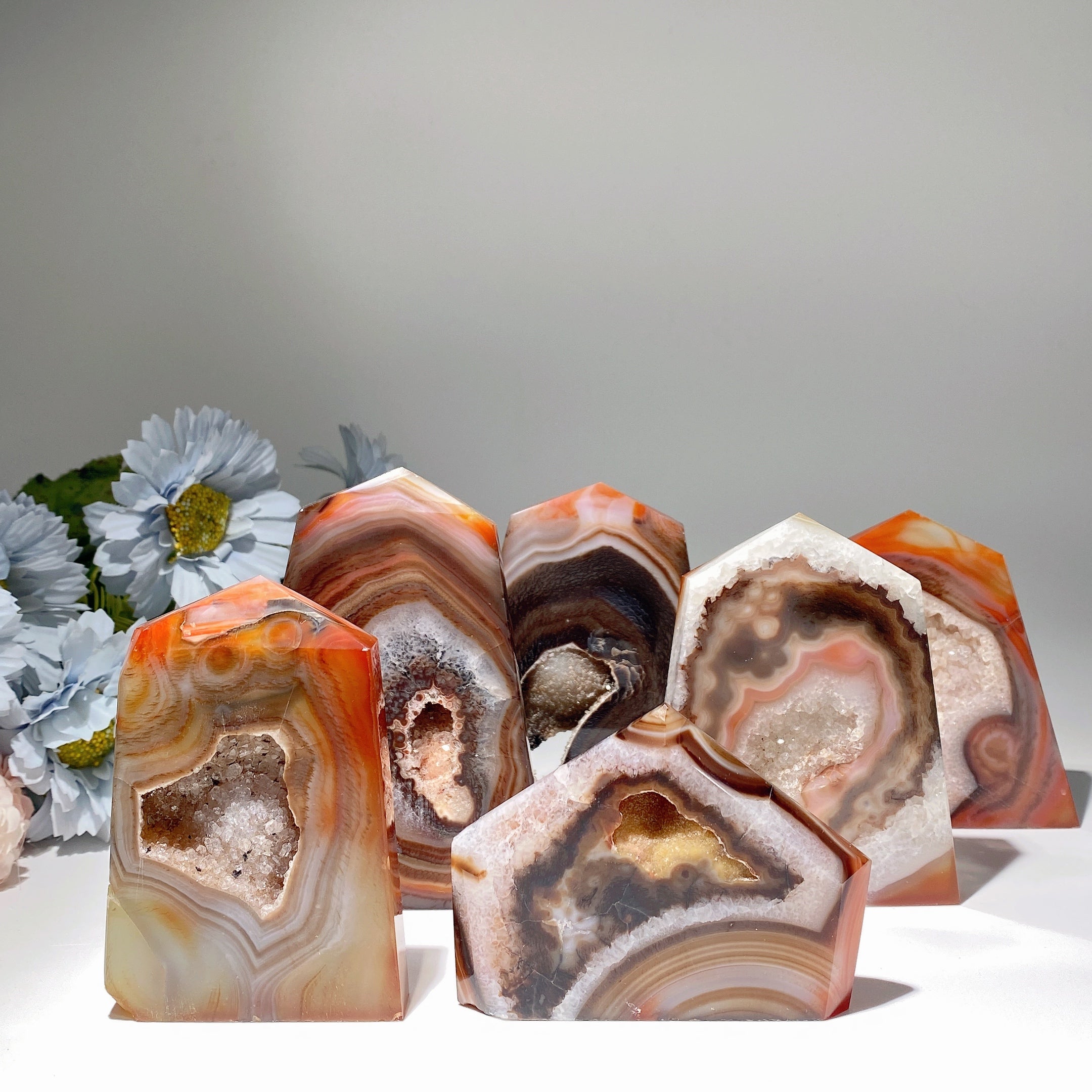 3.5-4.0 inch Druzy Agate Crystal Healing Free Form