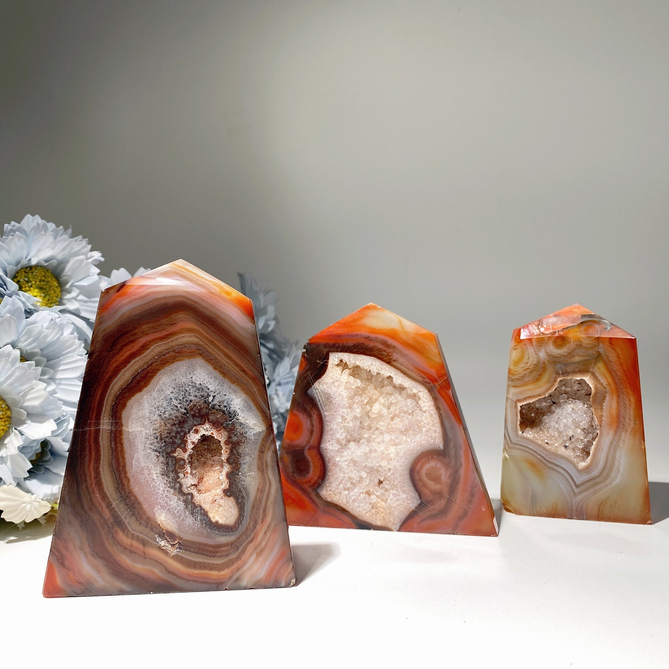 3.5-4.0 inch Druzy Agate Crystal Healing Free Form