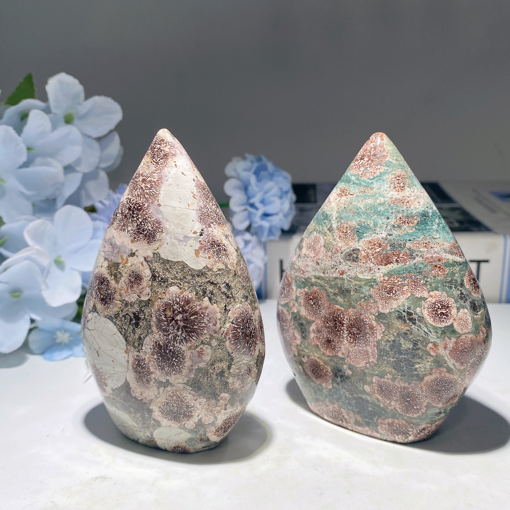 3.5-4.5 Inch Fireworks Jasper Free Form Crystal Specimen