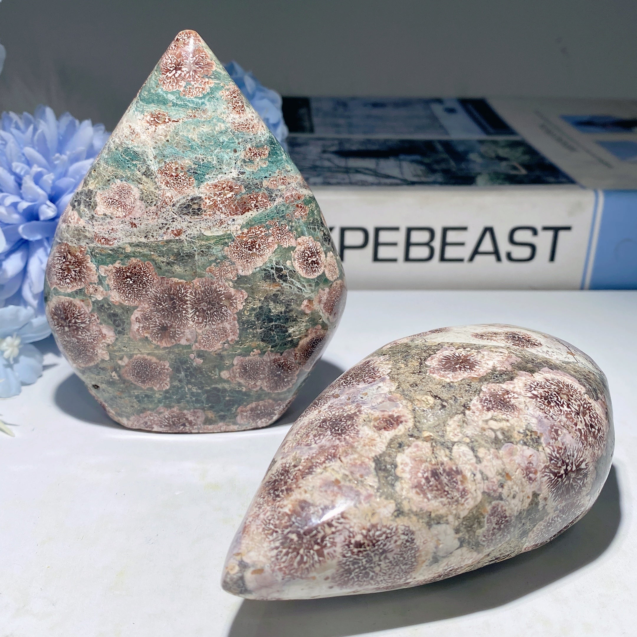 3.5-4.5 Inch Fireworks Jasper Free Form Crystal Specimen