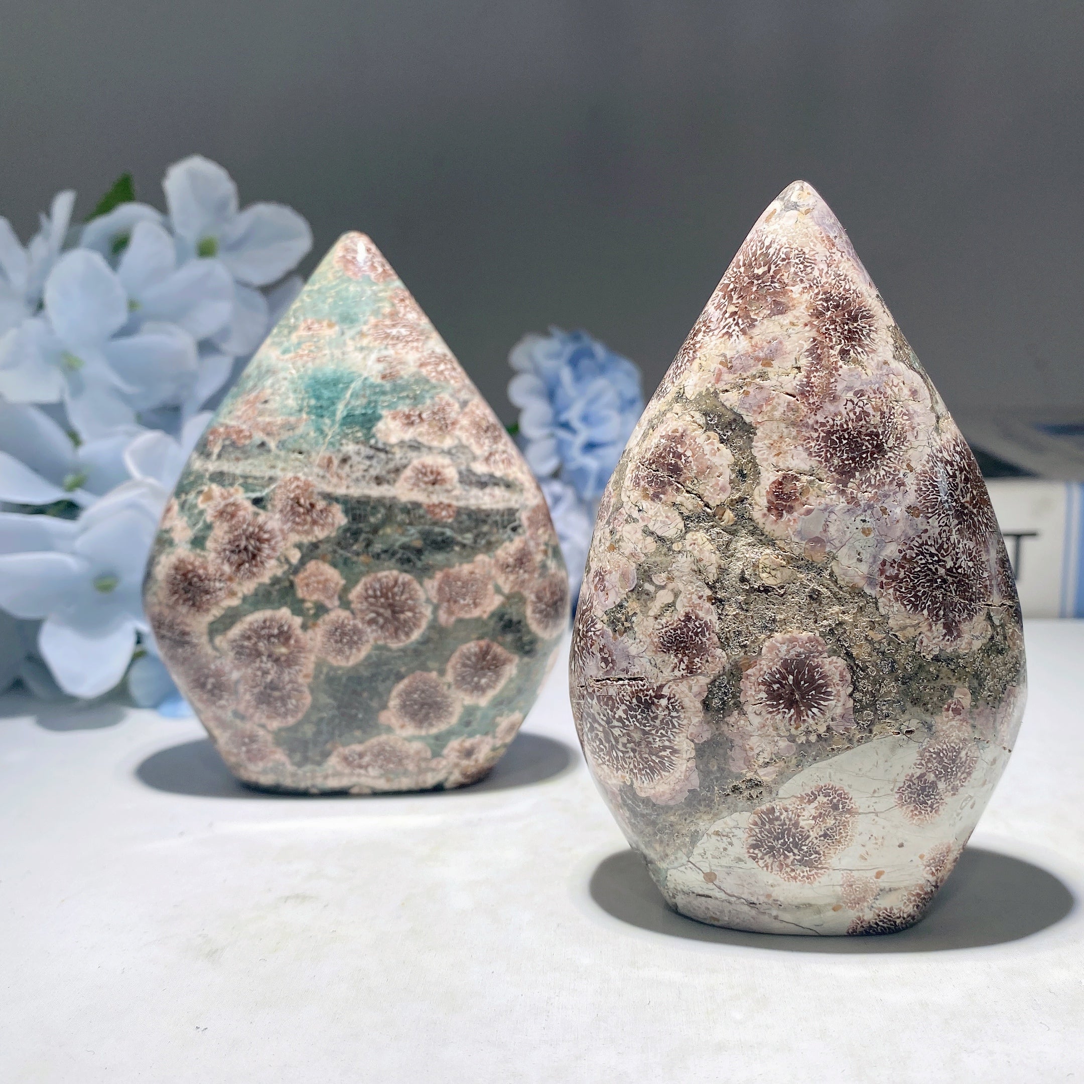 3.5-4.5 Inch Fireworks Jasper Free Form Crystal Specimen