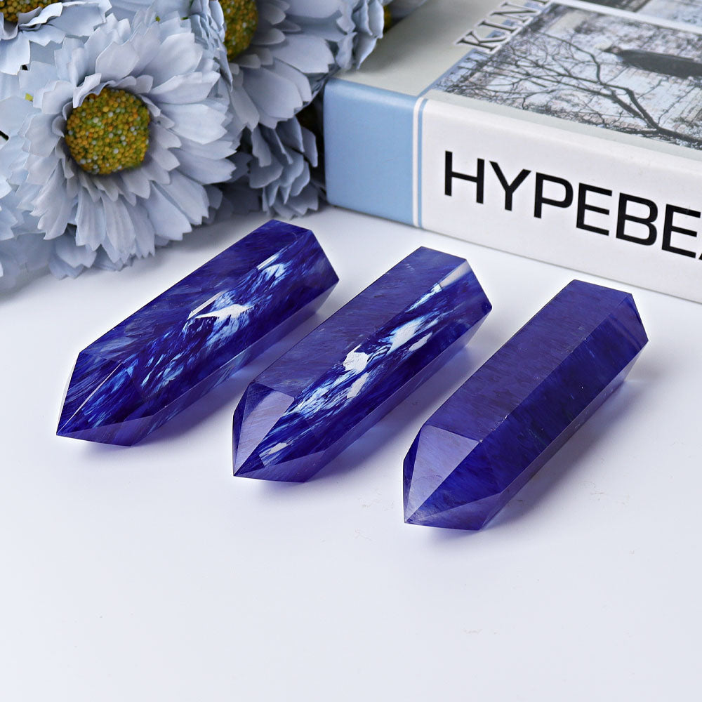 3.5-4 inch Blue Crystal Points Polished Healing Stone
