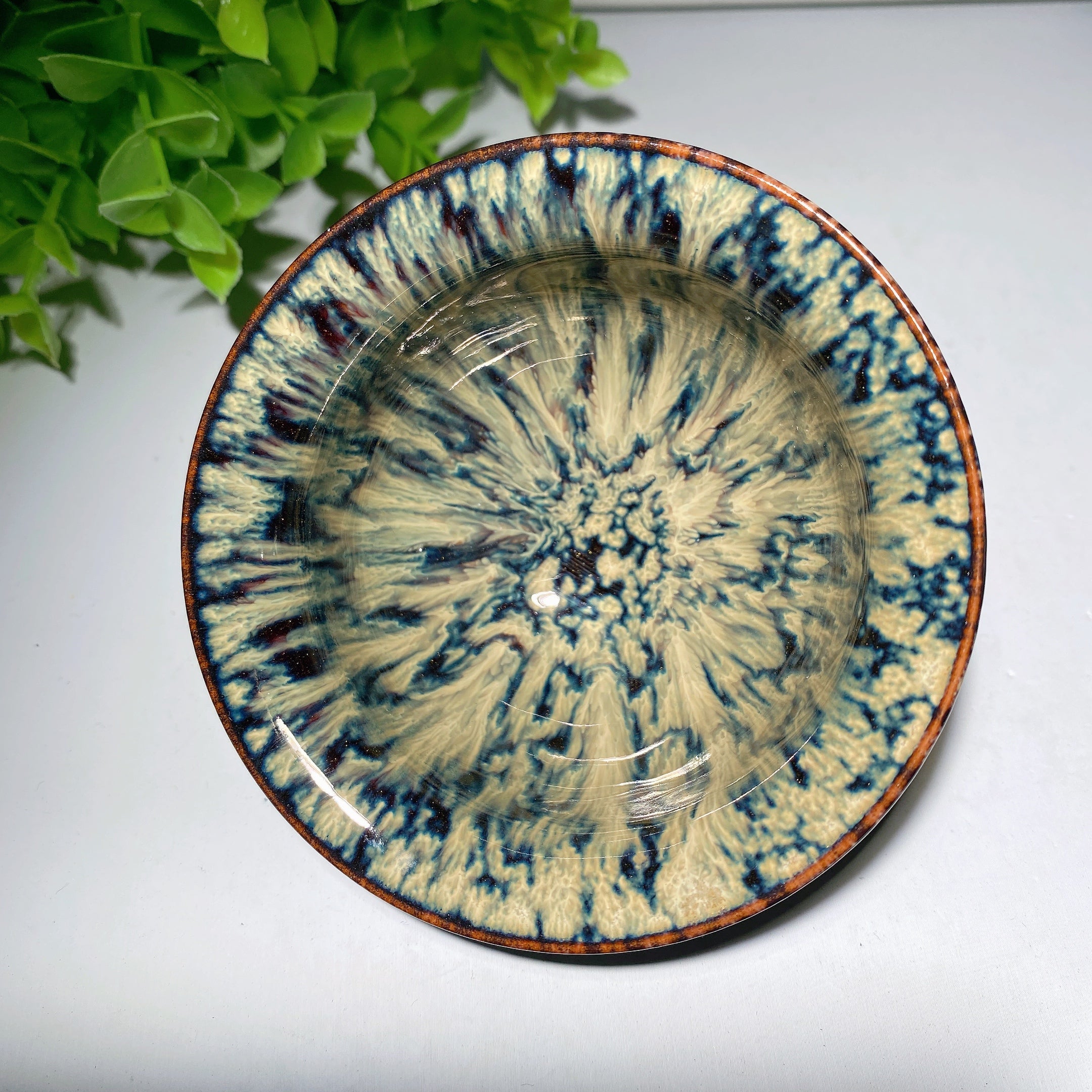 3.5 Inch Ceramic Crystal Healing Meditation Cup