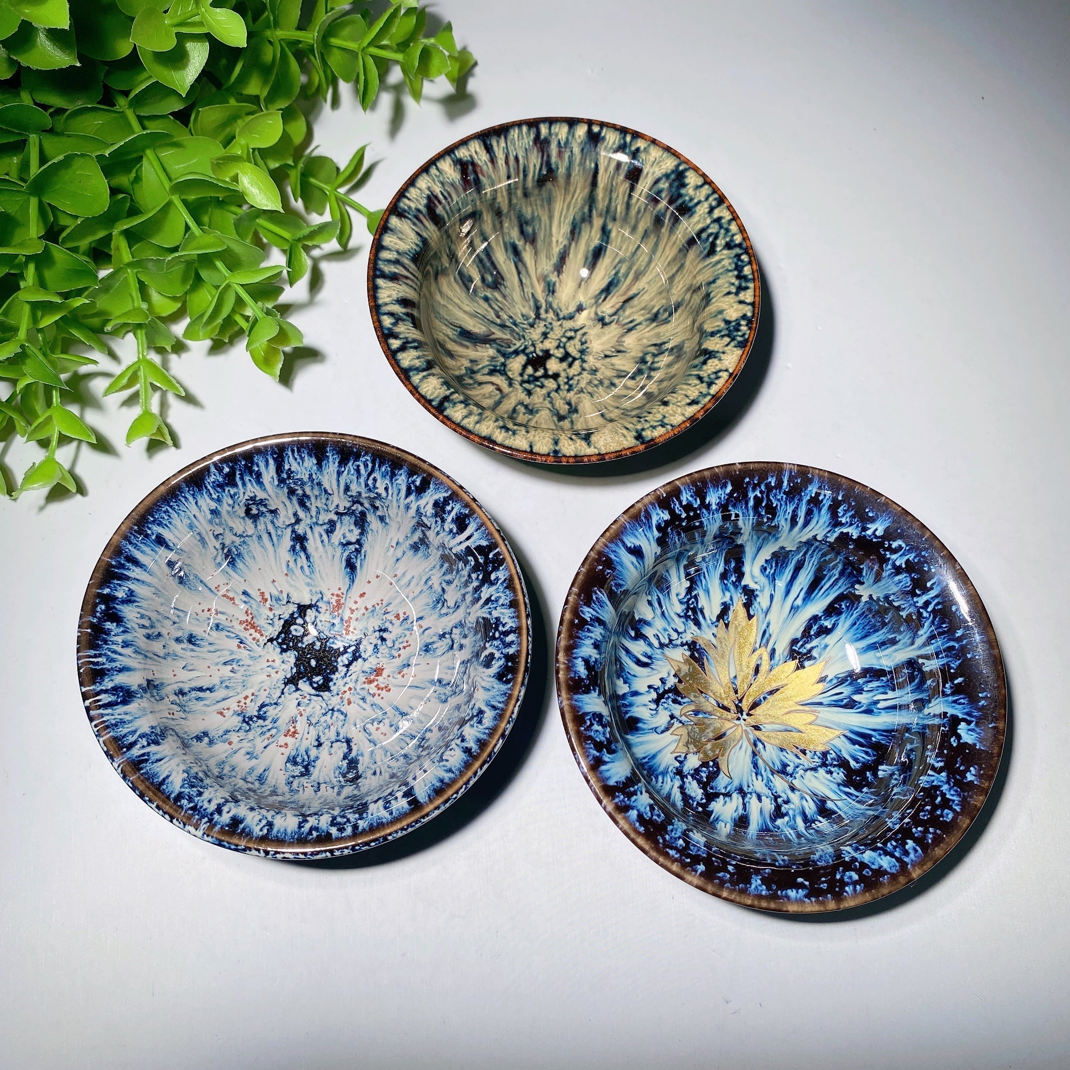 3.5 Inch Ceramic Crystal Healing Meditation Cup