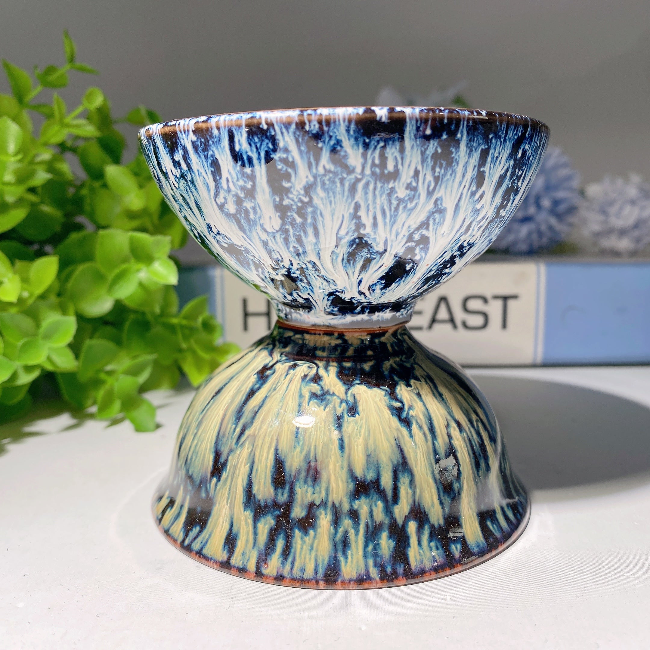 3.5 Inch Ceramic Crystal Healing Meditation Cup