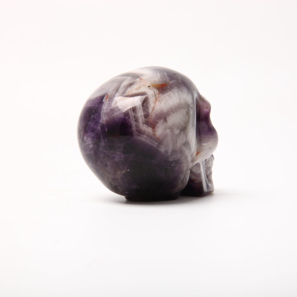 3.5 inch Dream Amethyst Crystal Carving Skull