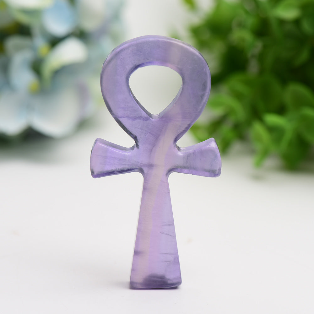 3.5-inch Mixed Crystal Anka Carving for Healing Energy