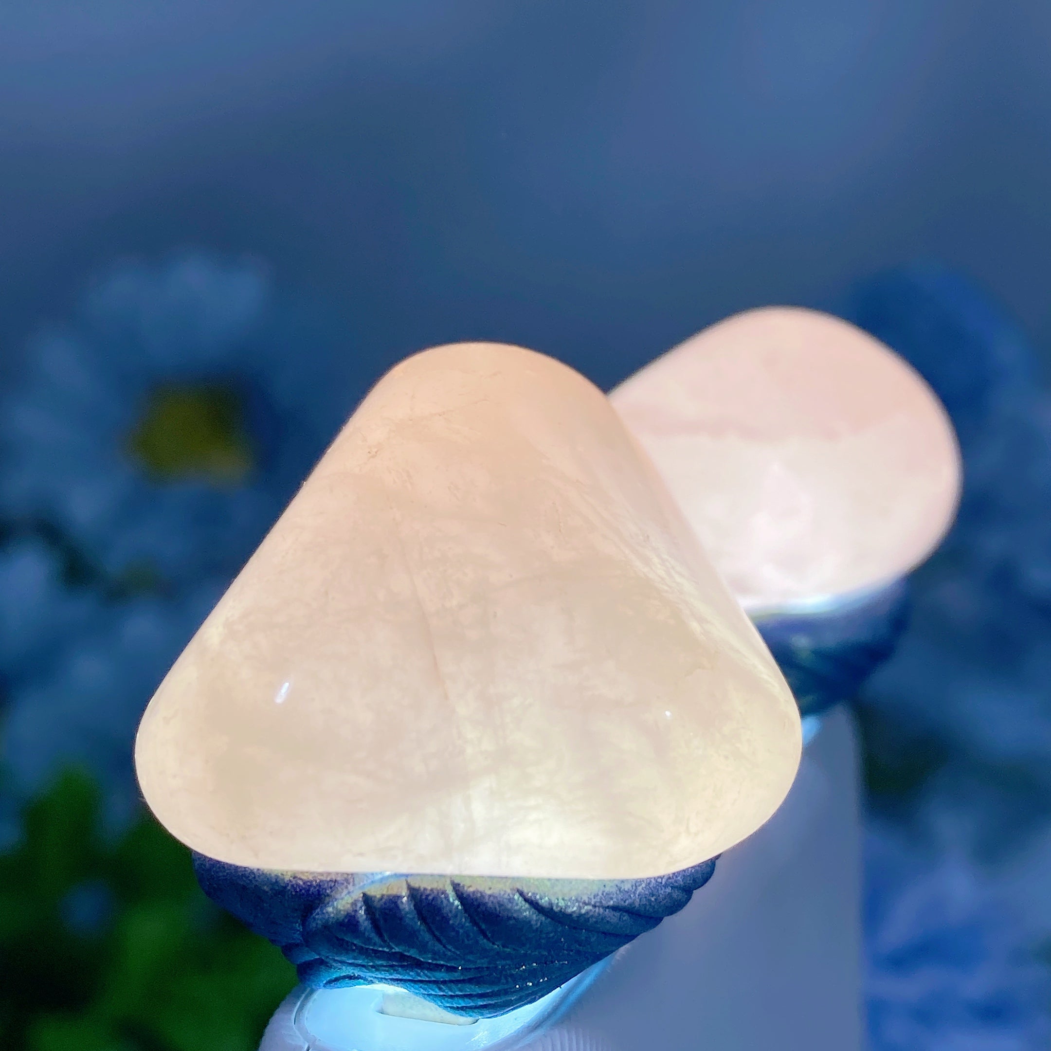 3.5cm Rose Quartz Crystal Night Lamp for Healing