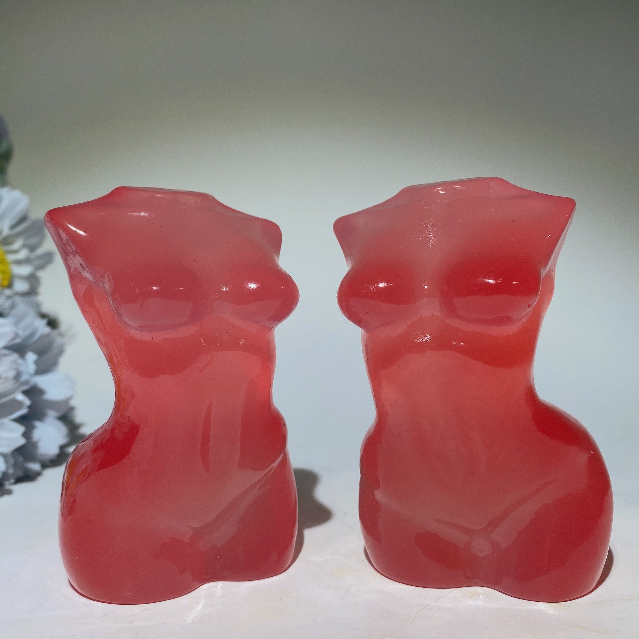 3.6 inch UV Reactive Crystal Carving Figurine for Healing