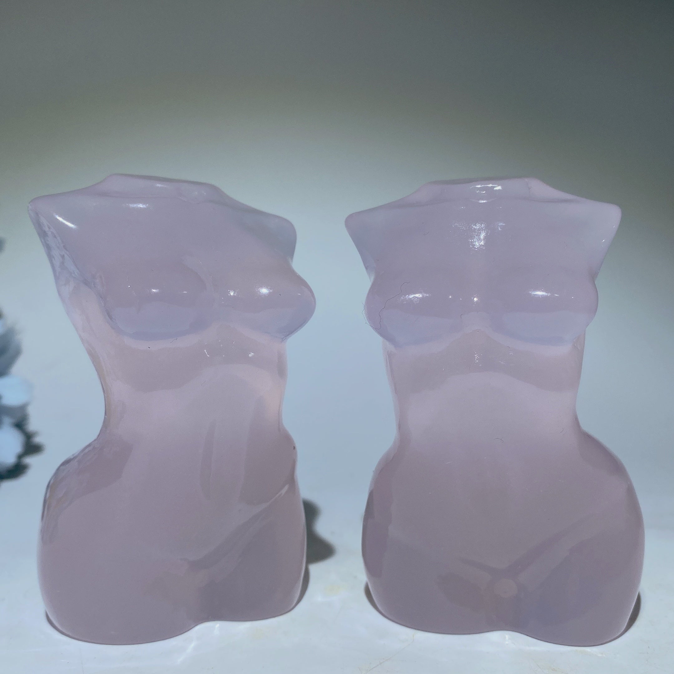 3.6 inch UV Reactive Crystal Carving Figurine for Healing
