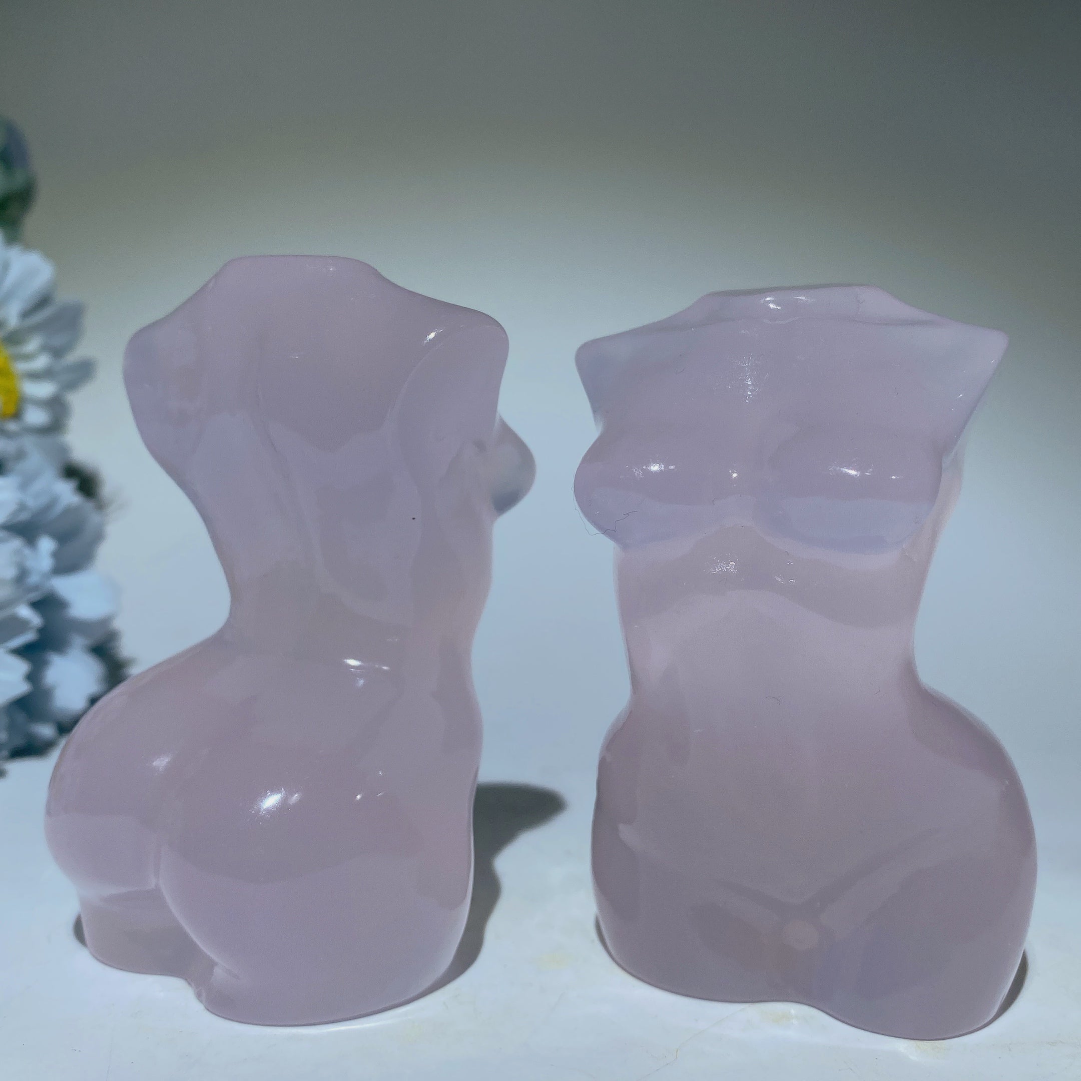 3.6 inch UV Reactive Crystal Carving Figurine for Healing