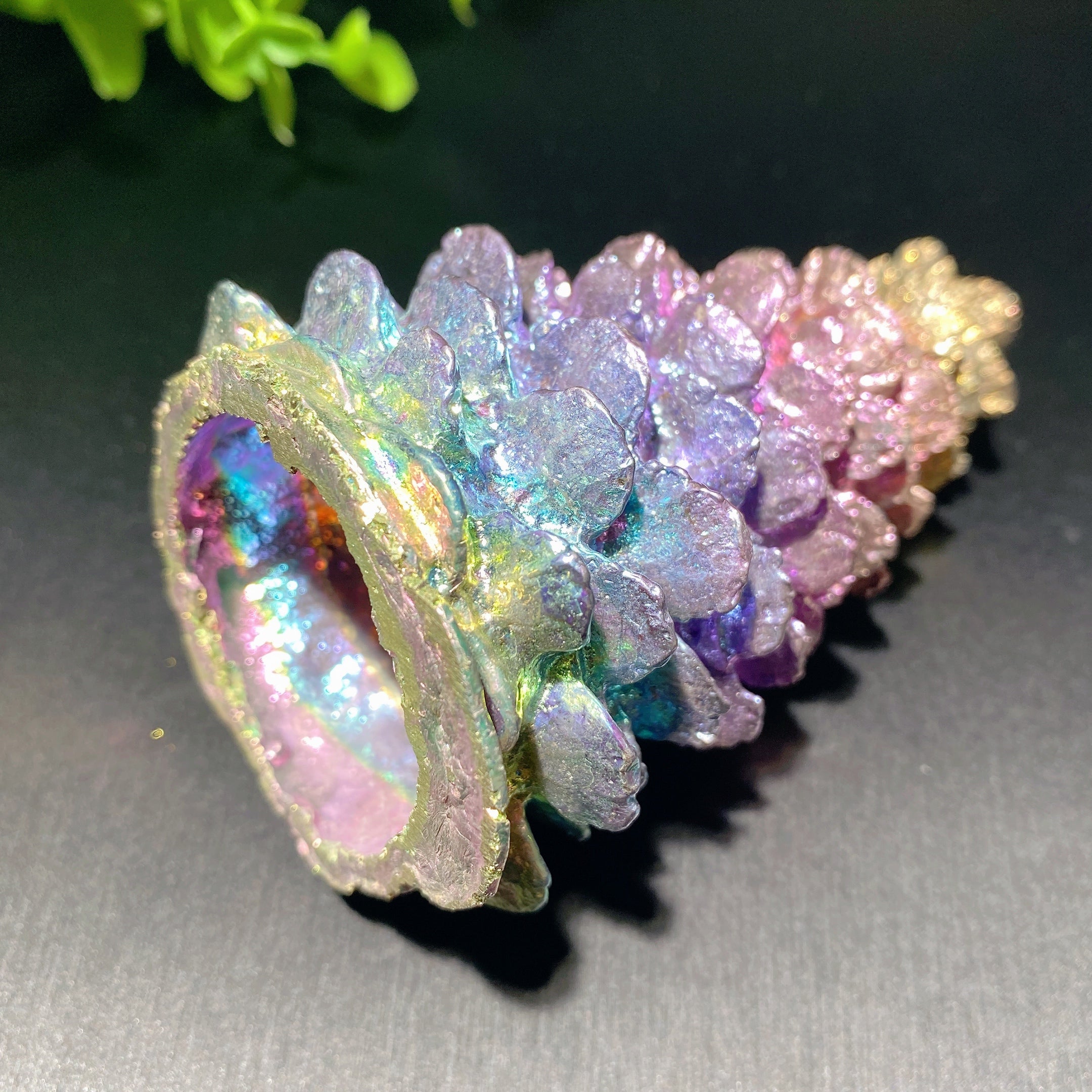 3.8 inch Bismuth Crystal Tree Carving for Healing
