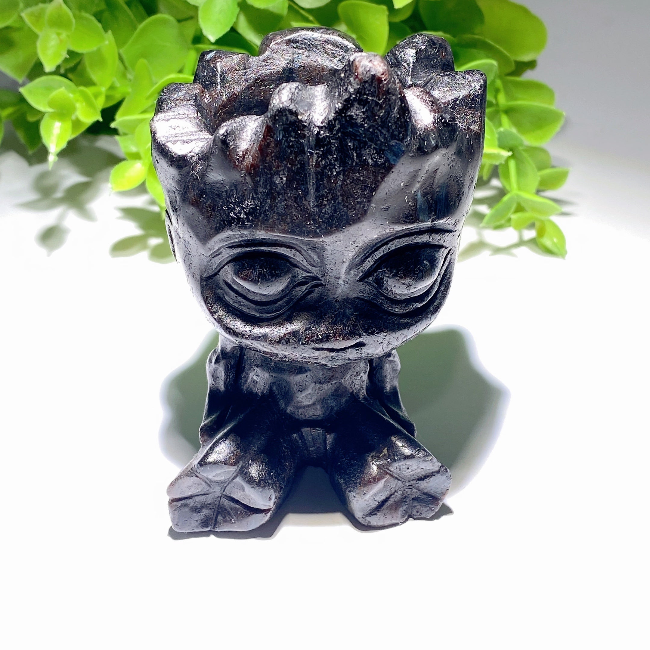 3.8" Mixed Crystal Groot Candle Holder for Energy Healing
