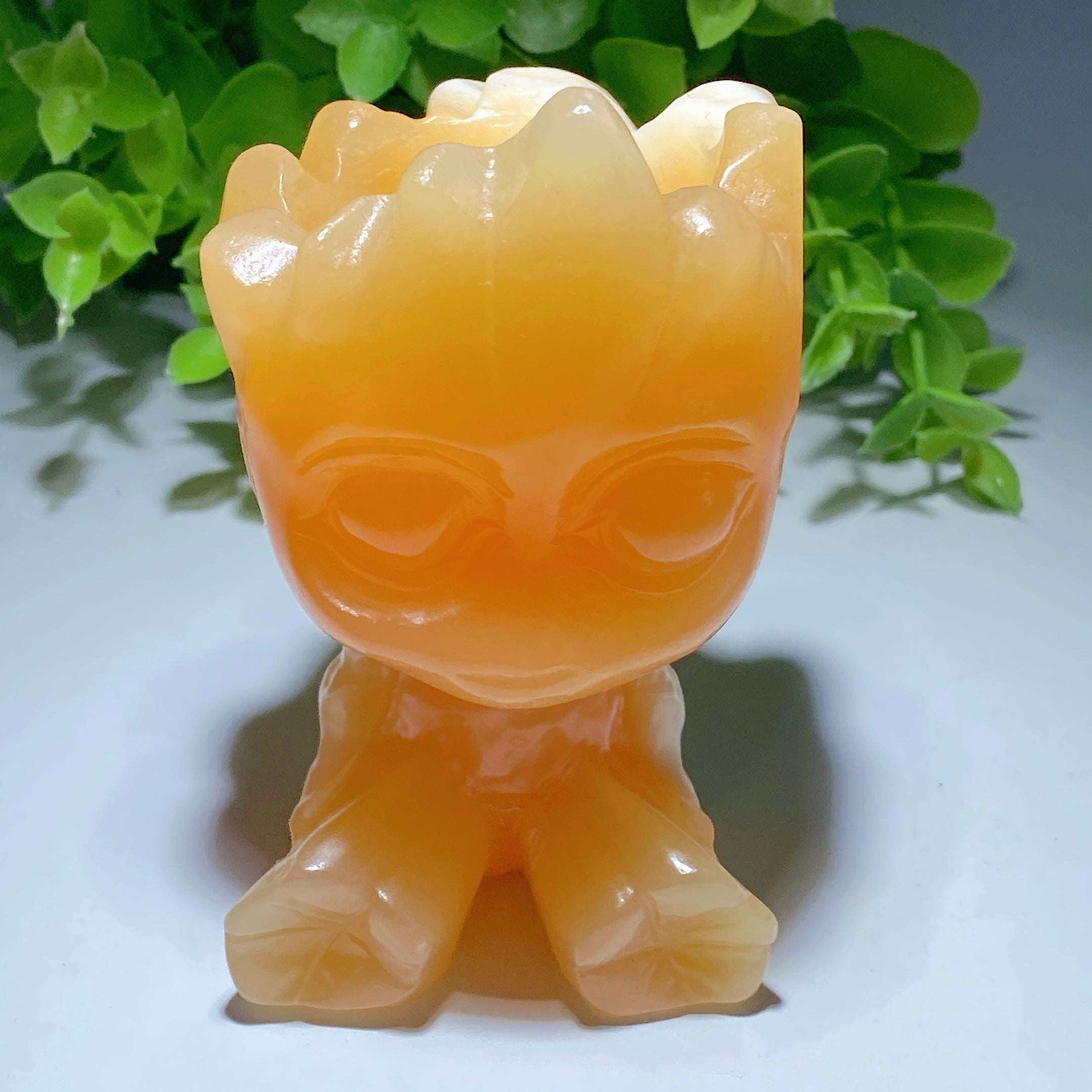 3.8" Mixed Crystal Groot Candle Holder for Energy Healing