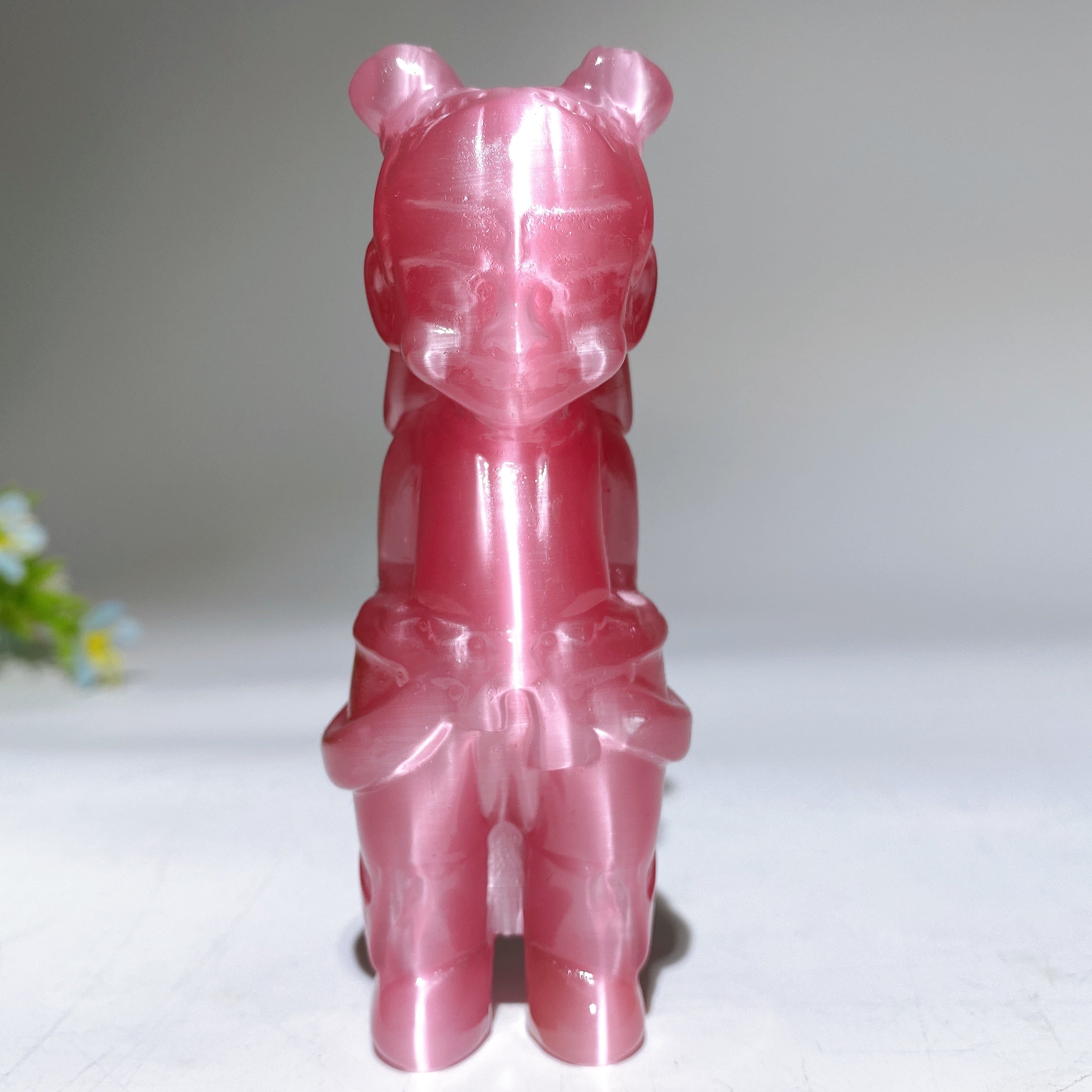3.9-inch Crystal Nezha Carving Figurine Healing Sculpture