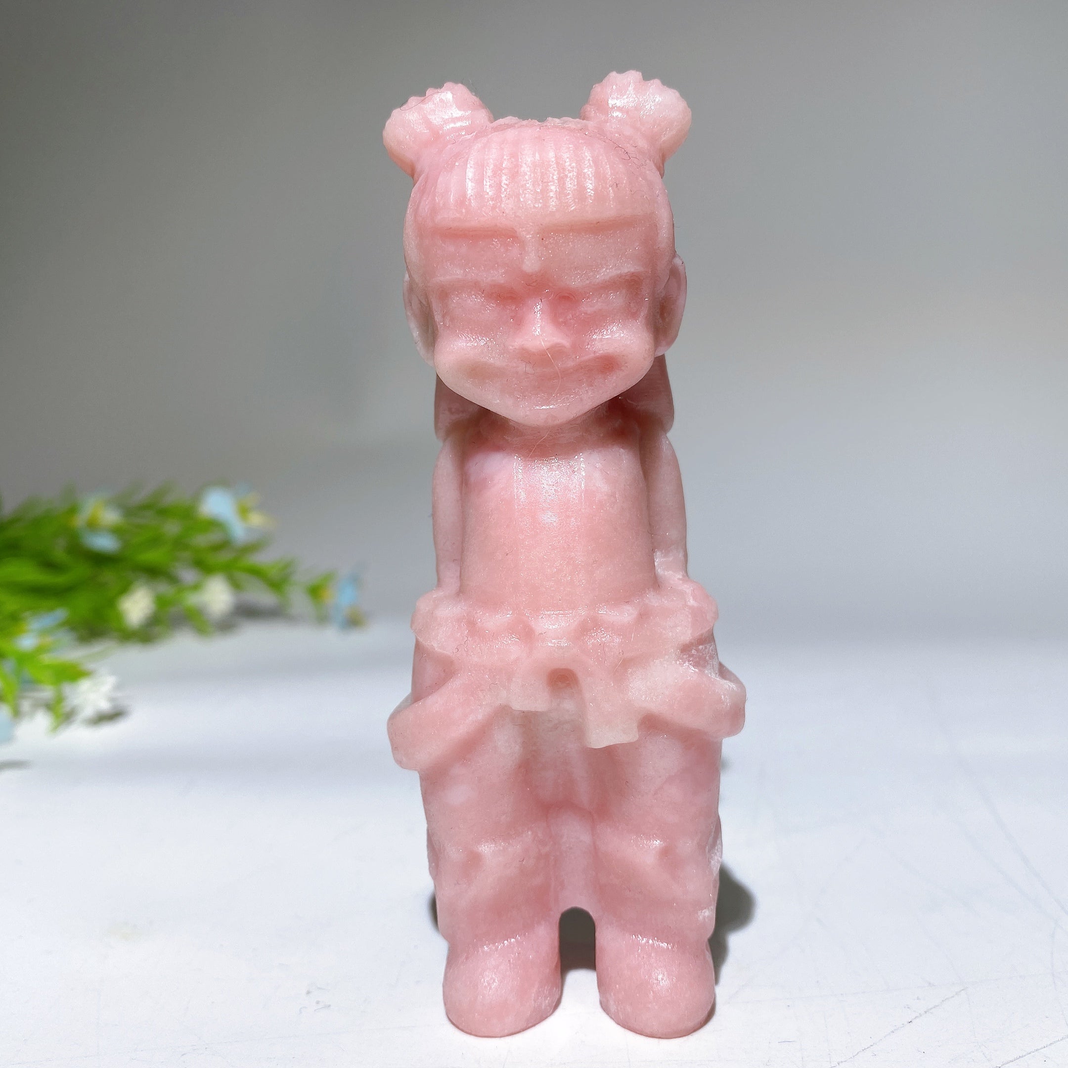 3.9-inch Crystal Nezha Carving Figurine Healing Sculpture
