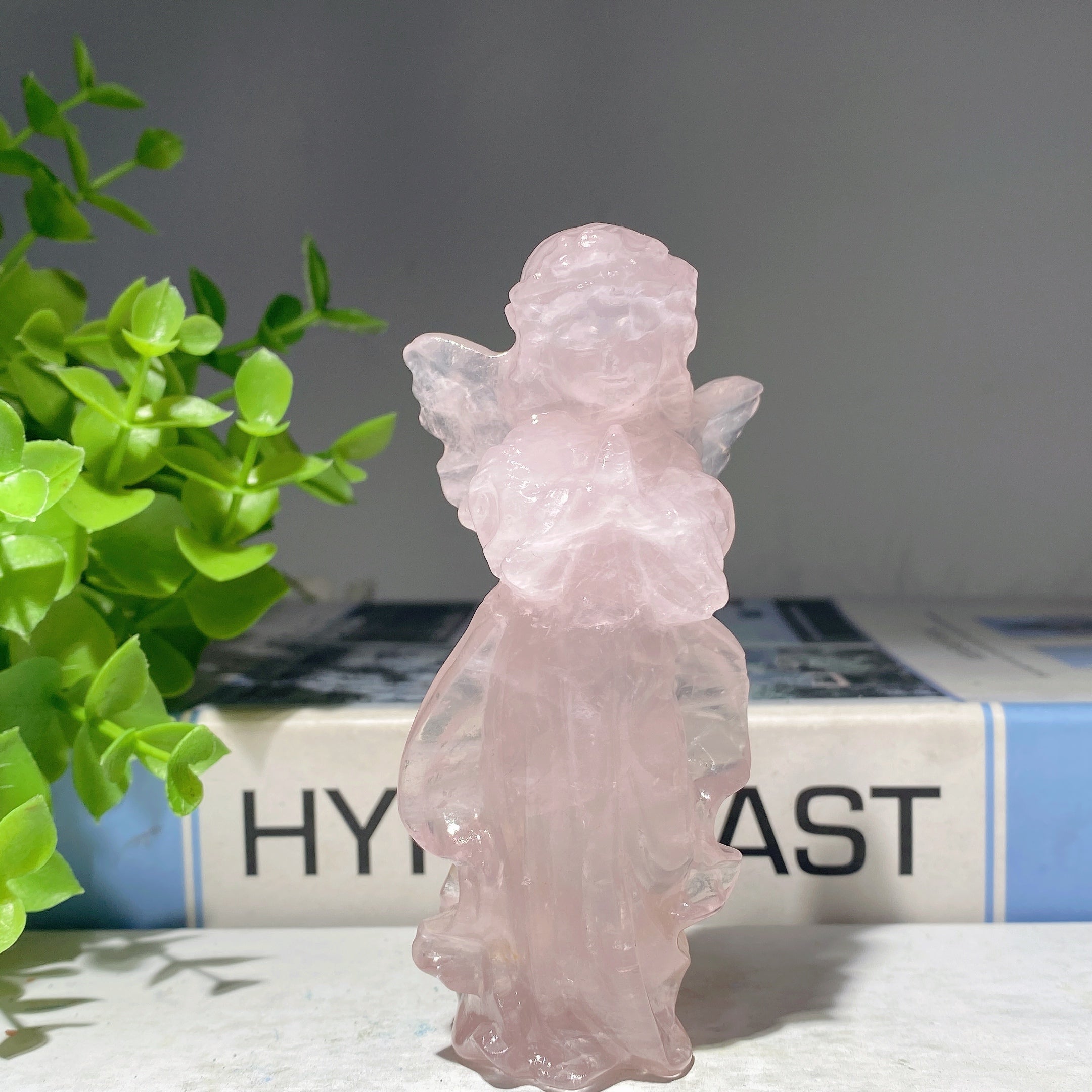 3.9 Inch Mixed Crystal Angel Fairy Figurines for Healing
