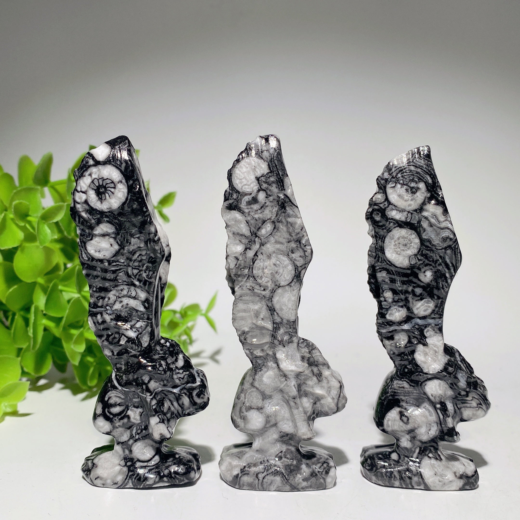 3.9in Picasso Stone Fairy Crystal Figurine Sculpture