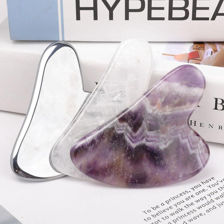 3" Crystal Guasha Board for Face Healing & Wellness