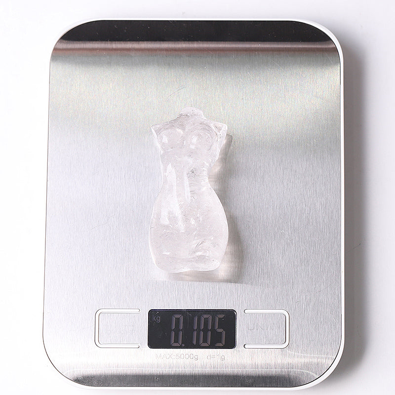 3-Inch Clear Quartz Figurine for Healing & Meditation