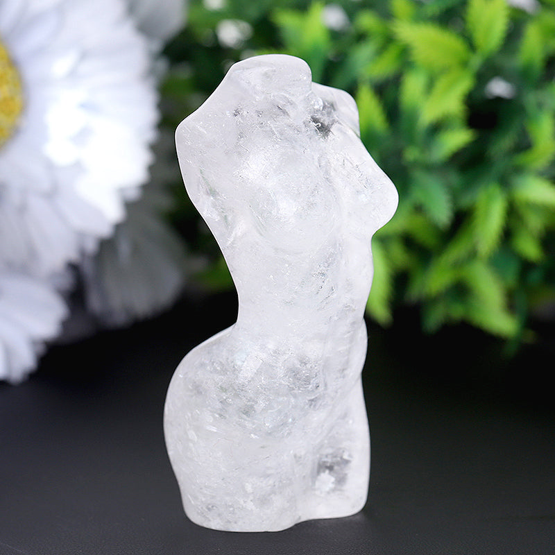 3-Inch Clear Quartz Figurine for Healing & Meditation