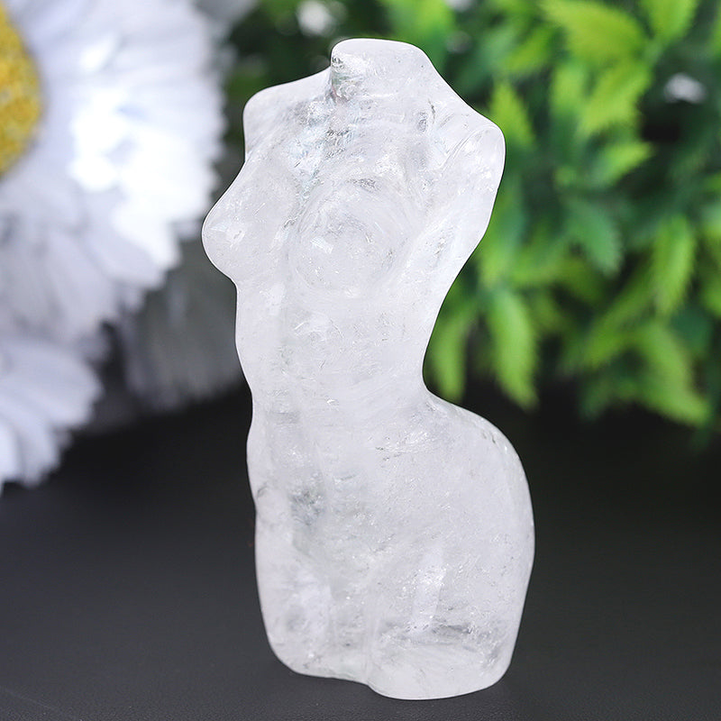 3-Inch Clear Quartz Figurine for Healing & Meditation
