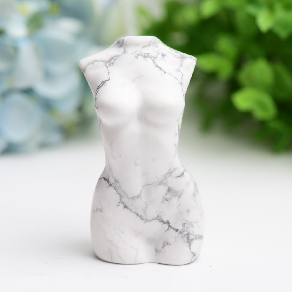 3-Inch Crystal Torso Figurine Carving | Healing Sounds