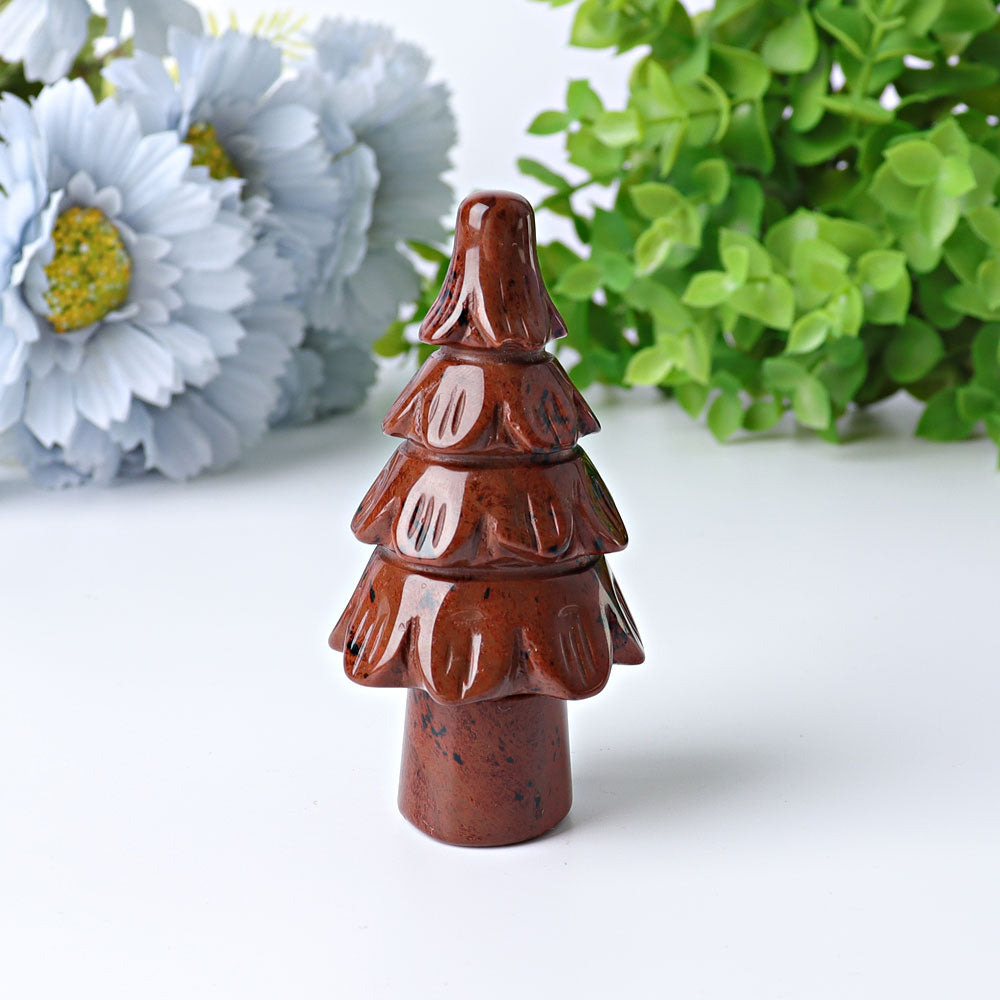 3-Inch Crystal Tree Carving | Healing Gemstone Sculpture
