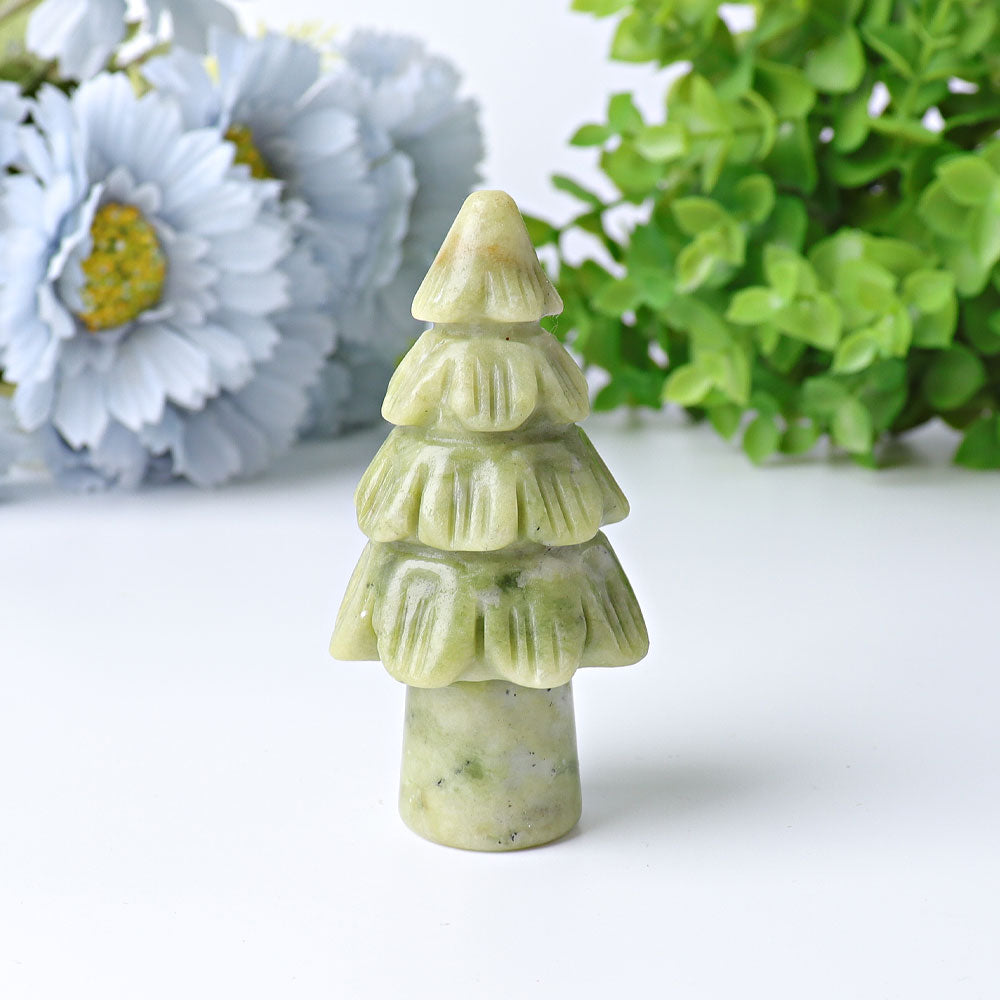 3-Inch Crystal Tree Carving | Healing Gemstone Sculpture