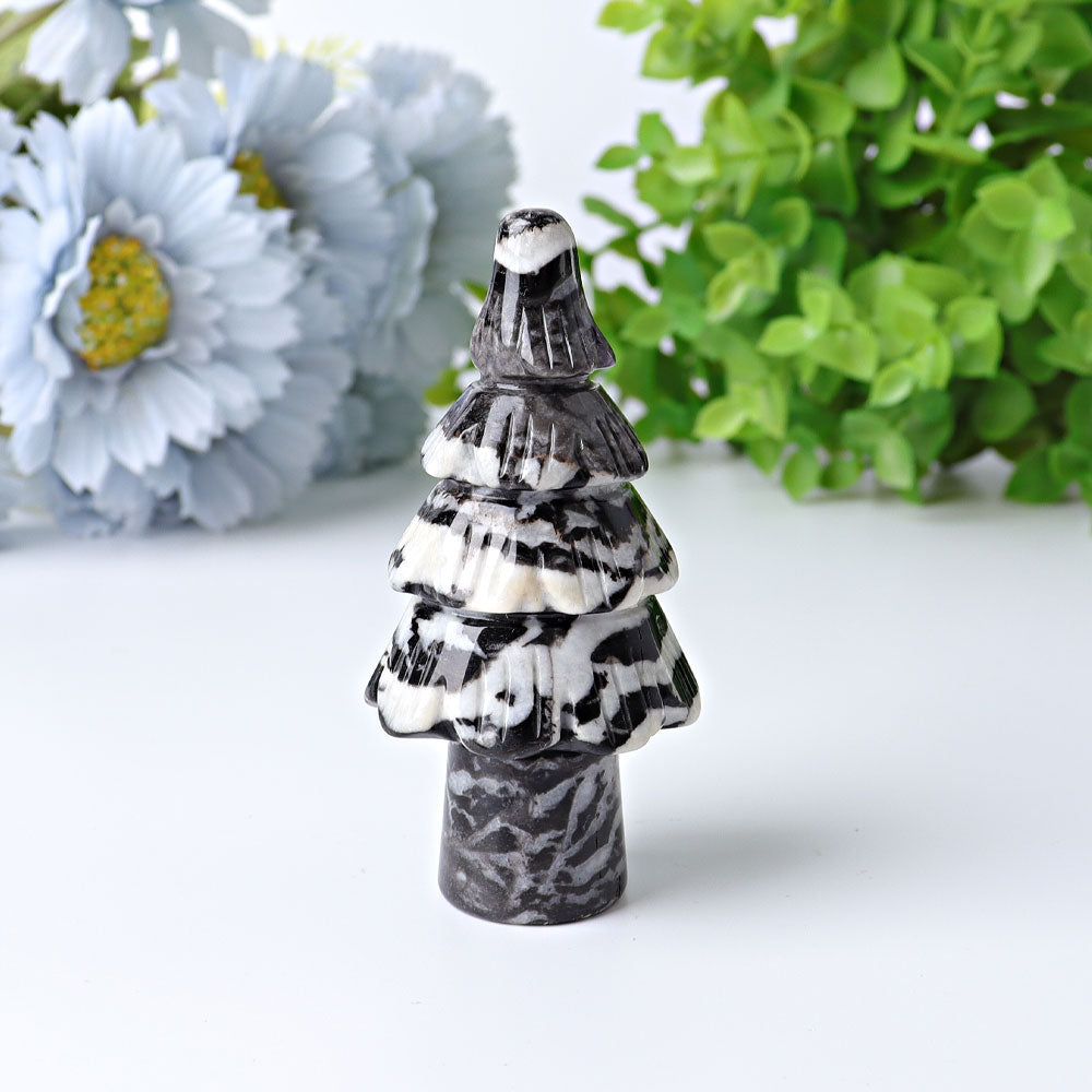 3-Inch Crystal Tree Carving | Healing Gemstone Sculpture