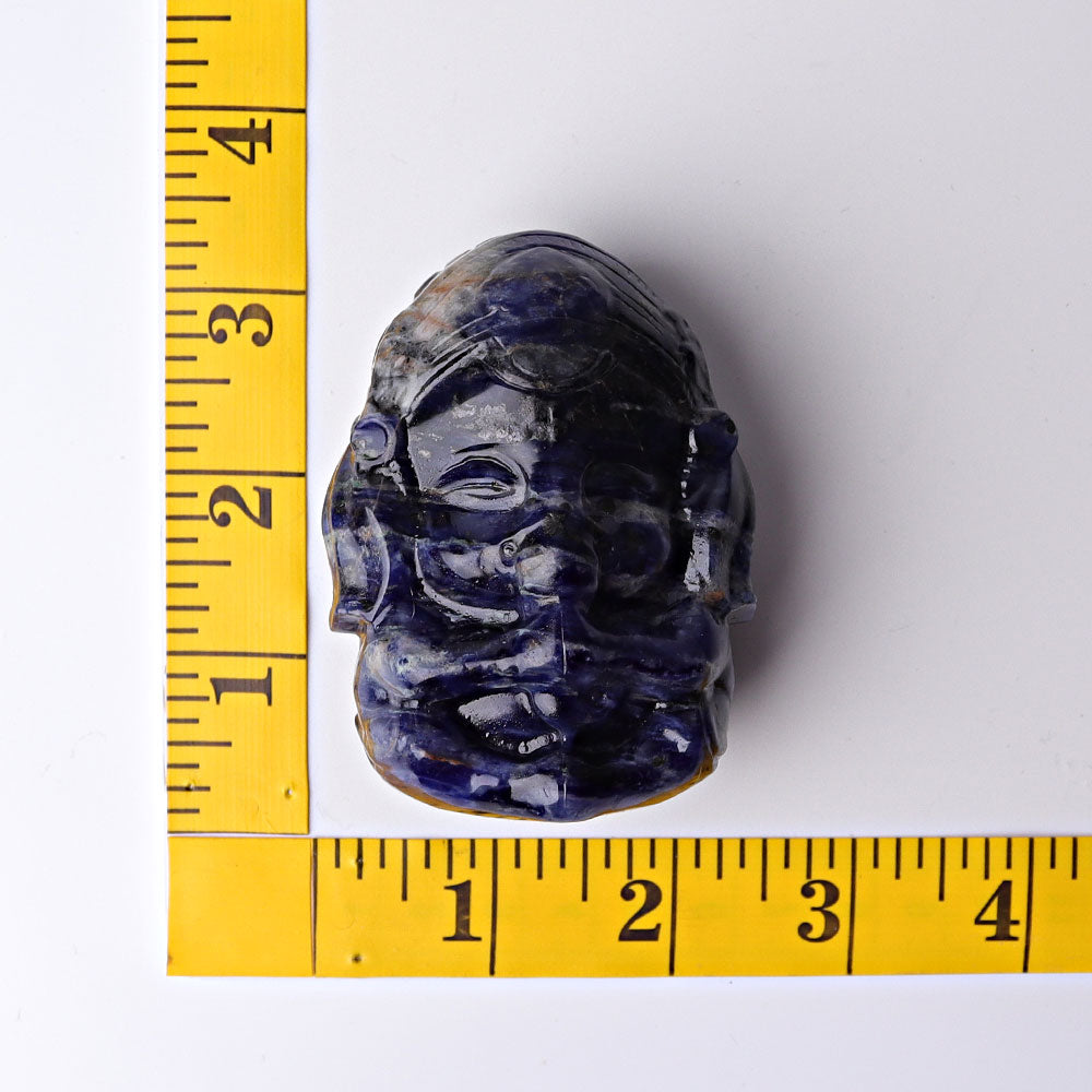3-Inch Ganesh Statue Crystal Carving for Spiritual Home