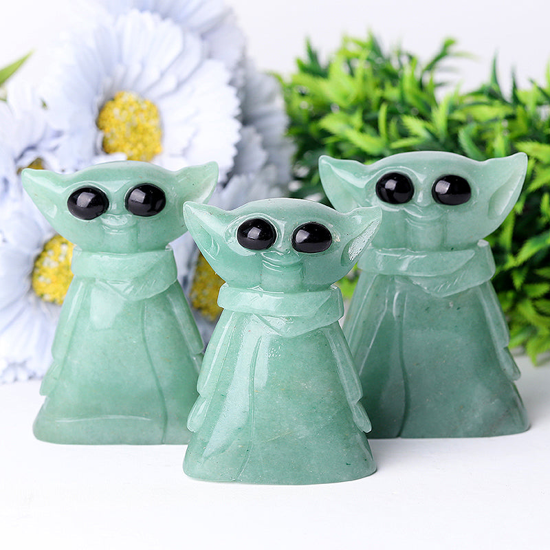 3 Inch Green Aventurine Crystal Figurine Carving