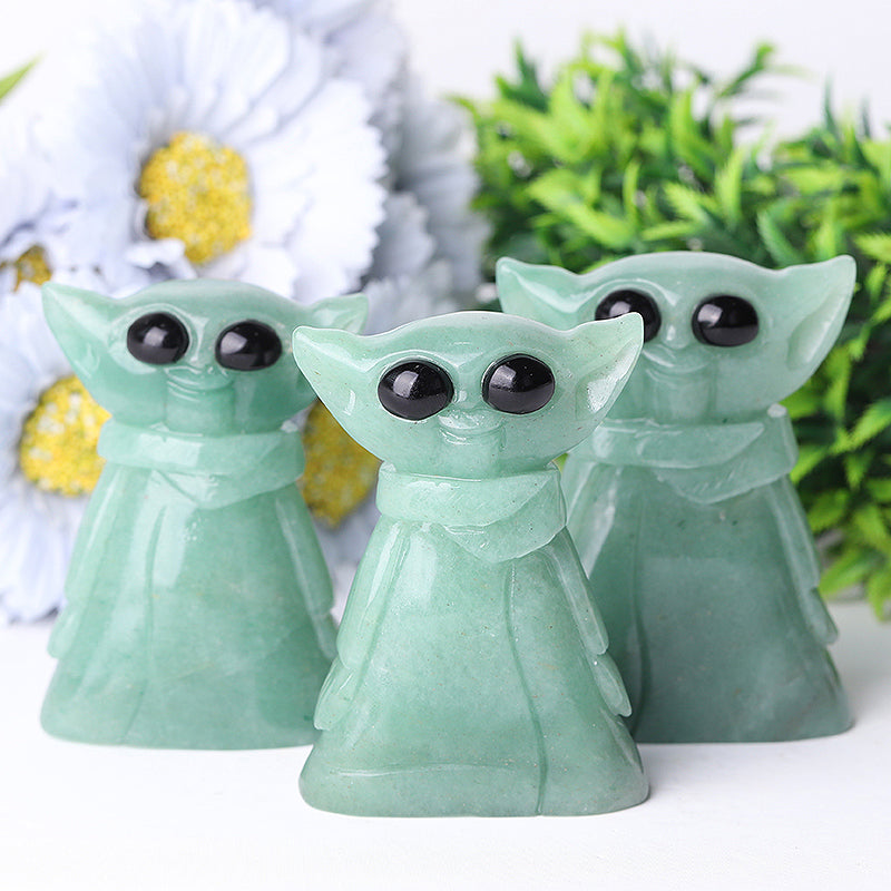 3 Inch Green Aventurine Crystal Figurine Carving