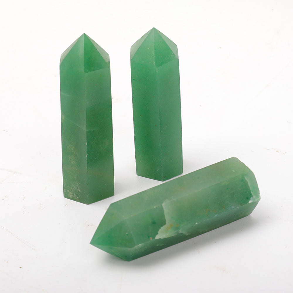 3-Inch Green Aventurine Crystal Points for Healing & Energy