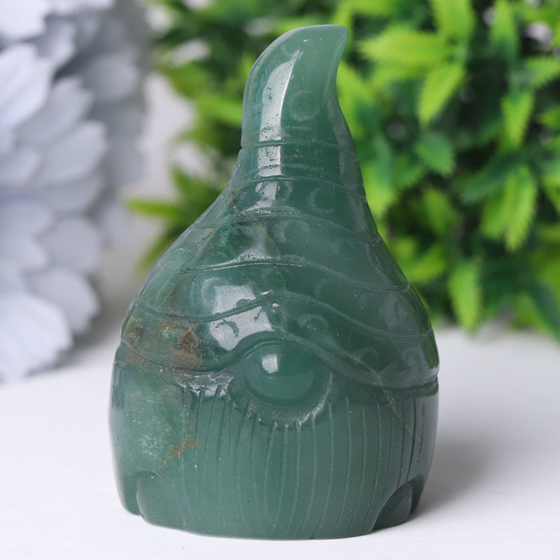 3-Inch Hand-Carved Crystal Figurines Set with Seven Dwarfs