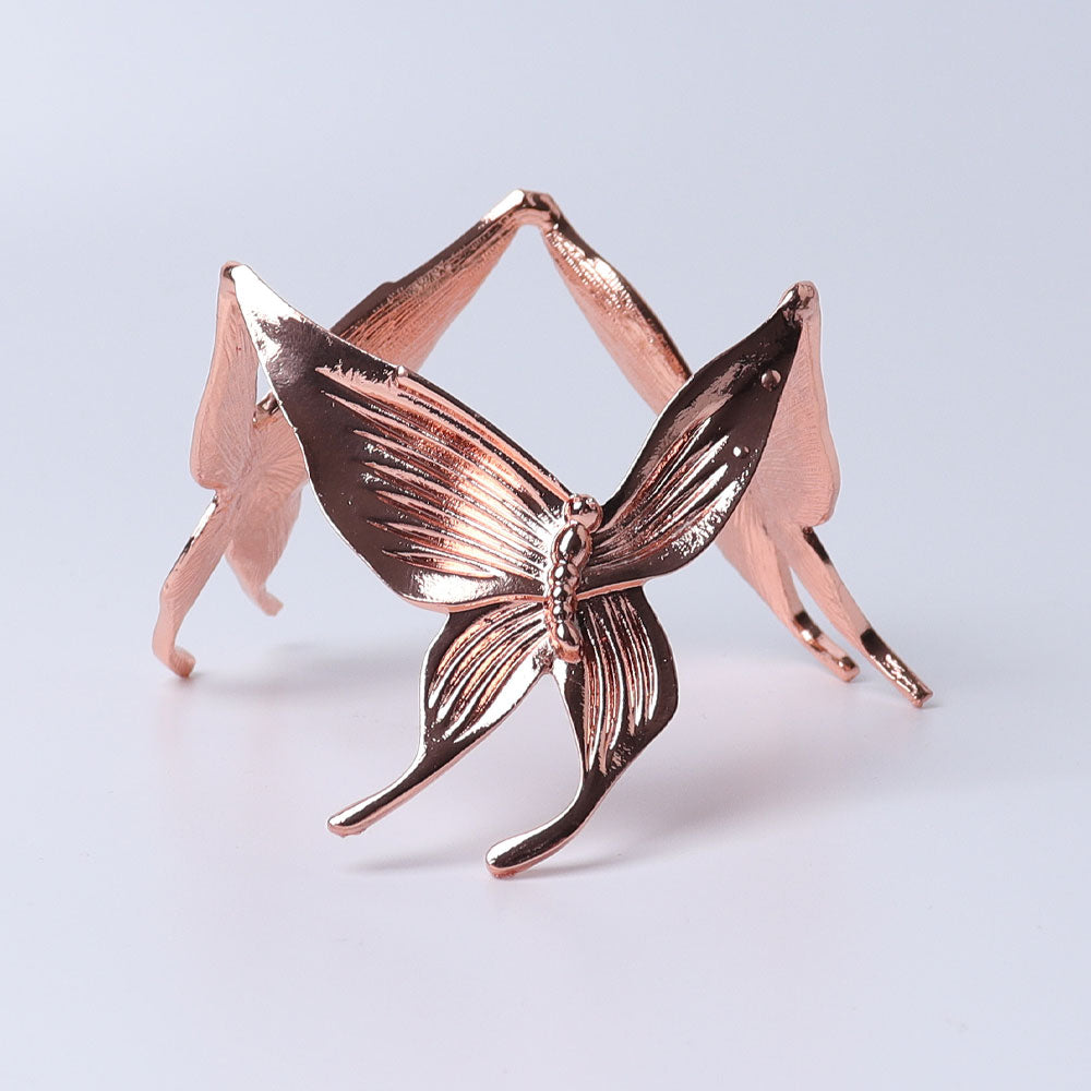 3 inch Metal Butterfly Crystal Sphere Stand Display