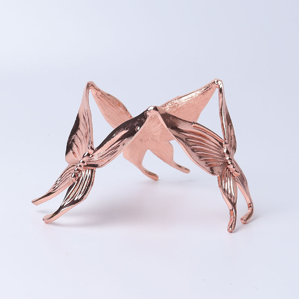 3 inch Metal Butterfly Crystal Sphere Stand Display