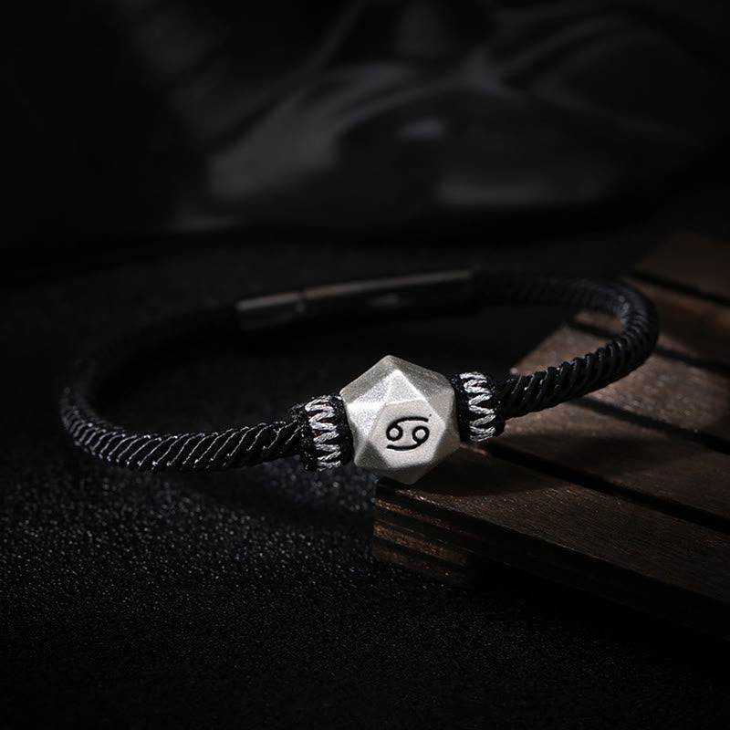 999 Sterling Silver Zodiac Protection Bracelet 17cm