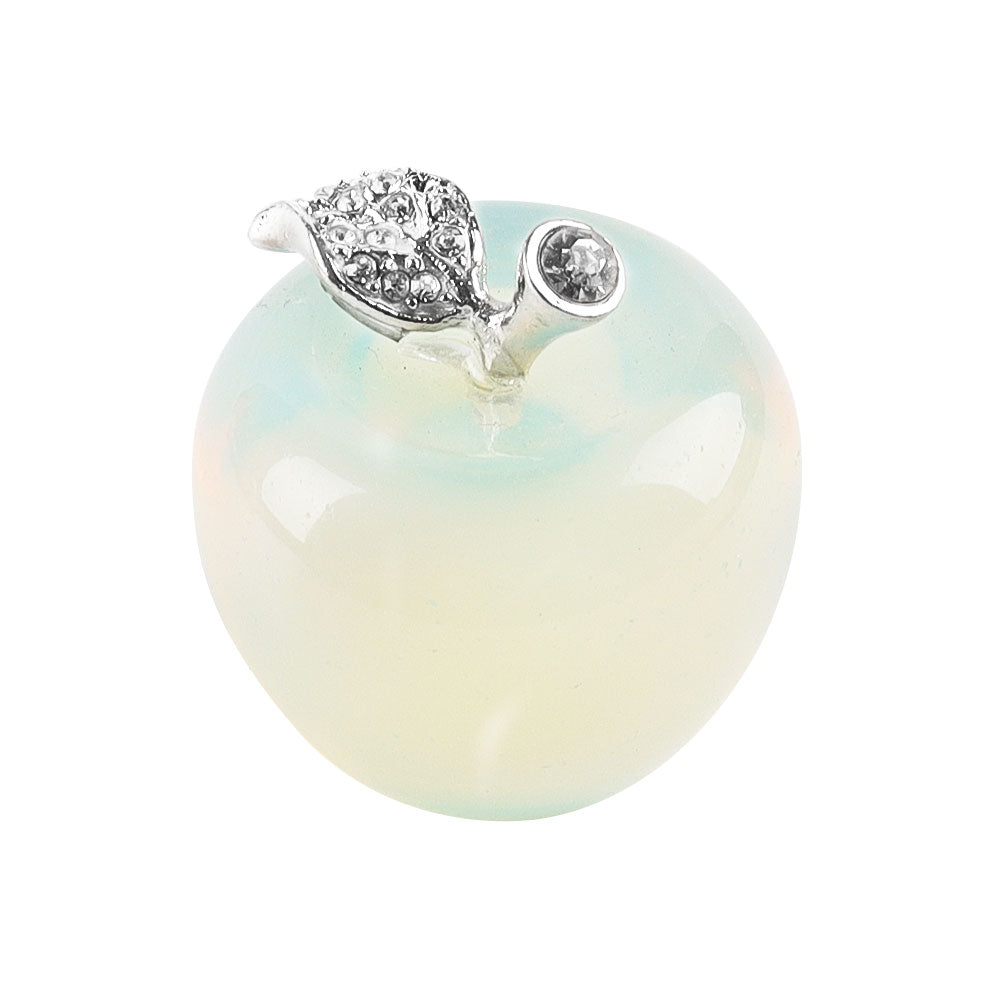 30mm Aventurine Crystal Apple for Peace & Health Decor