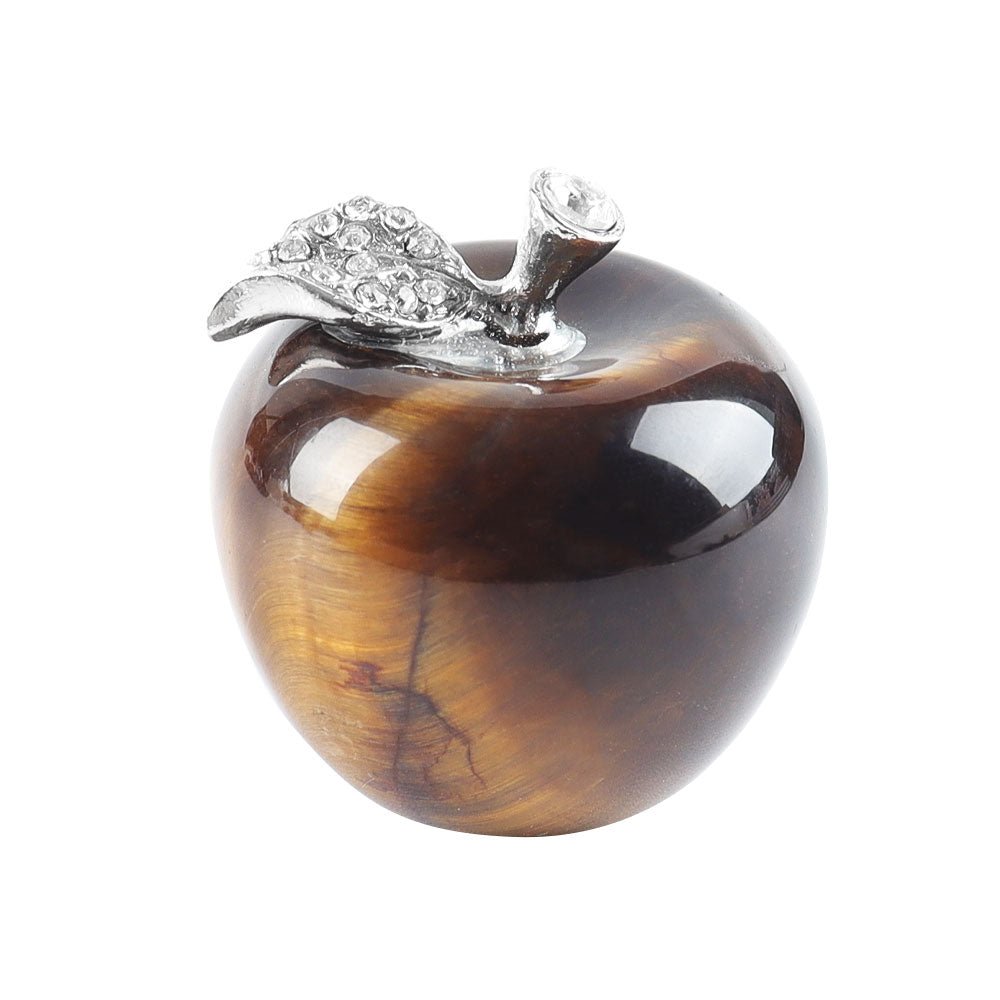 30mm Aventurine Crystal Apple for Peace & Health Decor