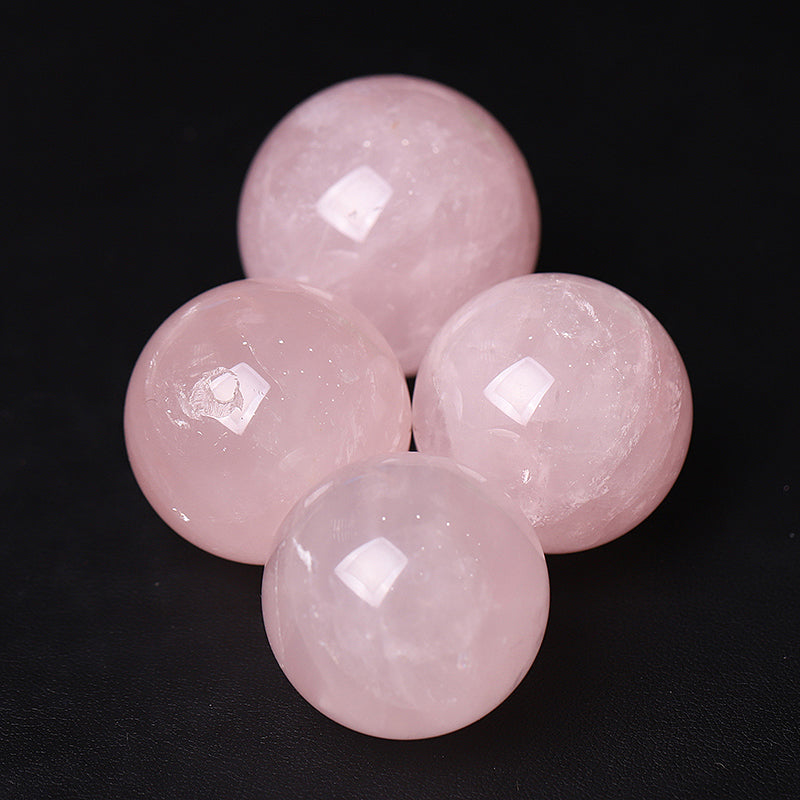 30mm Rose Quartz Crystal Sphere for Healing Meditation