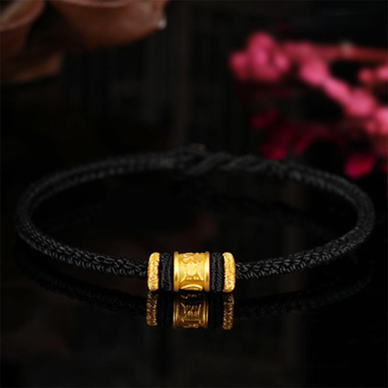 Om Mani Padme Hum Bracelet | 999 Gold & Silver Protection Rope