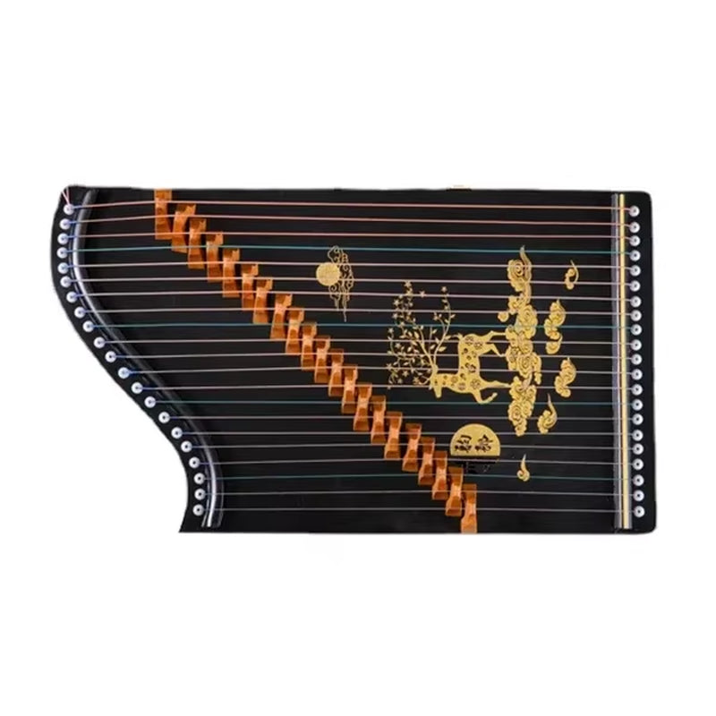 Portable 21 String Guzheng Chinese Traditional Wood Finger Practice Mini Guzheng Musical Instruments for Beginners Children Gift