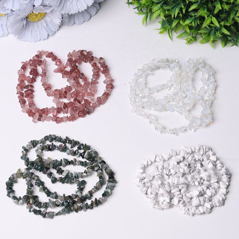 32 Inch Natural Crystal Chips String for DIY Jewelry