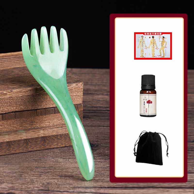 Resin Gua Sha Massage Comb for Skin Elasticity & Healing