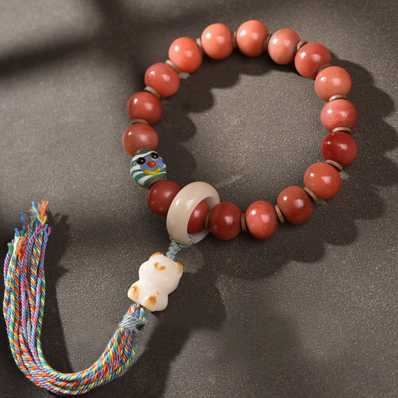 Natural Camel Bone Spiritual Protection Bracelet 15-16cm